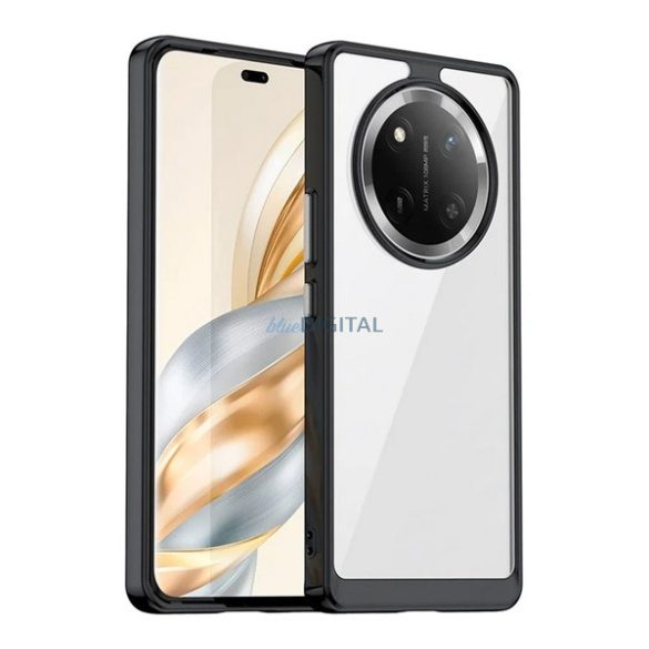 Silicon protector de telefon (rezistent la șocuri, spate transparent) BLACK Honor Magic7 Lite