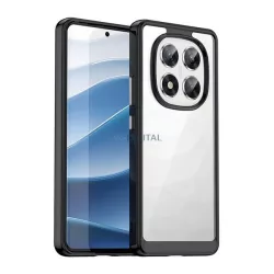   HUSĂ! - Silicon protector de telefon (rezistent la șocuri, spate transparent) BLACK Xiaomi Redmi Notă 14 Pro 5G