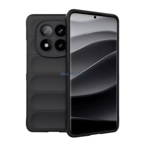 Silicon protector de telefon (rezistent la șocuri, protecția camerei, 3D) BLACK Xiaomi Redmi Notă 14 Pro Plus 5G