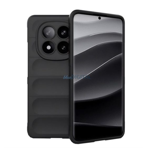 Silicon protector de telefon (rezistent la șocuri, protecția camerei, 3D) BLACK Xiaomi Redmi Notă 14 Pro Plus 5G