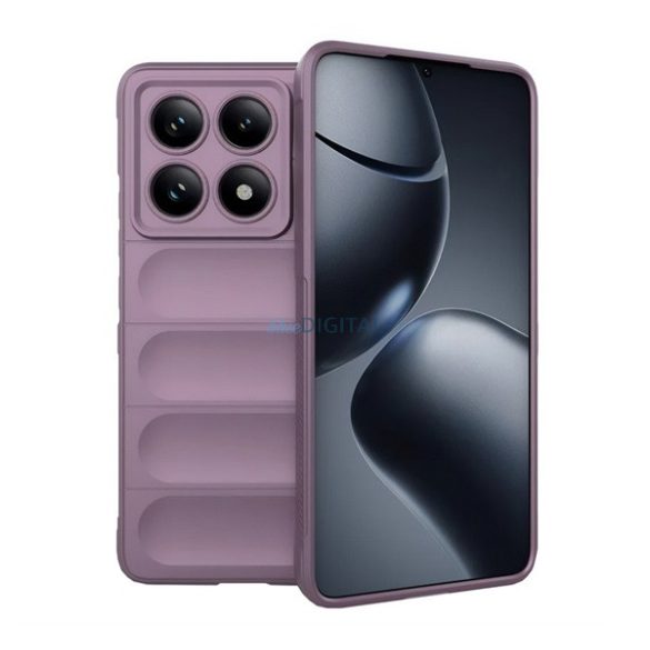 Silicon protector de telefon (rezistent la șocuri, protecția camerei, 3D) LILA Xiaomi Redmi Notă 14 Pro 5G
