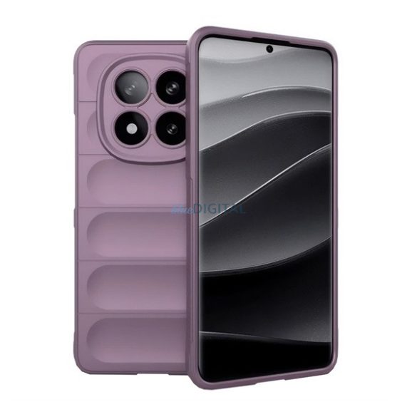 Silicon protector de telefon (rezistent la șocuri, protecția camerei, 3D) LILA Xiaomi Redmi Notă 14 Pro Plus 5G