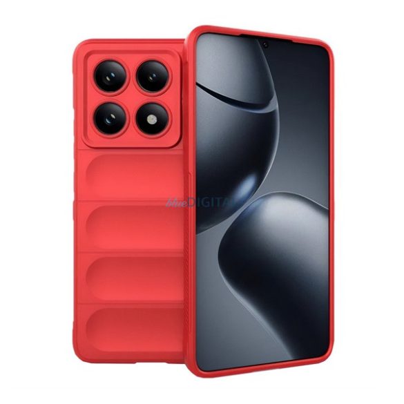 Silicon protector de telefon (rezistent la șocuri, protecția camerei, 3D) PIROS Xiaomi Redmi Note 14 Pro 5G