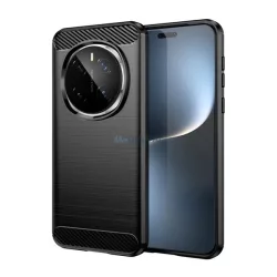   HUSĂ! - Silicon protector de telefon (rezistent la impact, bubble heel, periat, model de carbon) BLACK Honor Magic7 Pro
