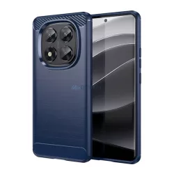   HUSĂ! - Silicon protector de telefon (rezistent la șocuri, bubble heel, periat, model de carbon) CUTTING BLANK Xiaomi Redmi Notă 14 Pro 5G