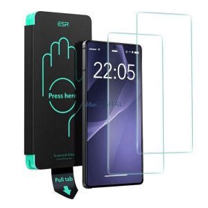 ESR ecran protector de sticlă 2pcs (2.5D, 0.33mm, 9H + cadru) pentru Samsung Galaxy S25 Ultra (SM-S938)