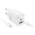HOCO N61 încărcător de rețea USB + priză Type-C (20W, încărcător rapid PD 3.0 + cablu Lightning) ALB