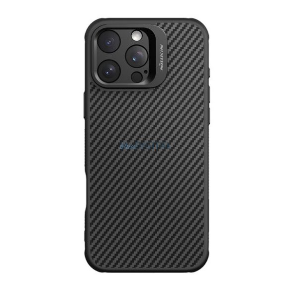 NILLKIN CARBOPROP silicon telefon protector (rezistent la impact, aramid acoperire, model de carbon) BLACK Apple iPhone 16 Pro Max