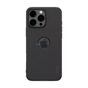 HUSĂ! - NILLKIN SUPER FROSTED PRO plastic protector de telefon (rezistent la impact, cauciucat, suprafață aspră, decupaj logo) BLACK Apple iPhone 16 Pro
