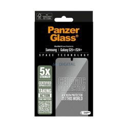   PANZERGLASS CERAMIC ecran protector de sticlă (3D, rezistență la impact, 9H) pentru Samsung Galaxy S25 Plus (SM-S936)