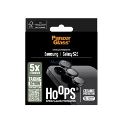   PANZERGLASS HOOPS CERAMIC sticlă de protecție a camerei (9H + cadru) pentru Samsung Galaxy S25 (SM-S931)