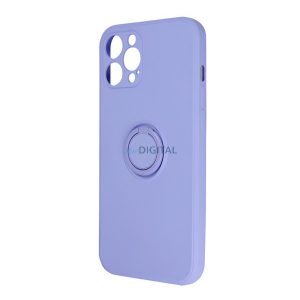 Silicon protector de telefon (inel titular, microfibră pluș interior, magnetic, protector de cameră) LILA Xiaomi Redmi Notă 14 Pro Plus 5G