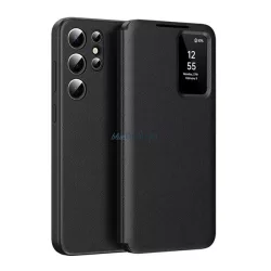   HUSĂ! - Carcasă permanentă (FLIP activ, deschidere laterală, Smart View Cover) BLACK Samsung Galaxy S23 Ultra (SM-S918)