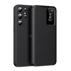   HUSĂ! - Carcasă permanentă (FLIP activ, deschidere laterală, Smart View Cover) BLACK Samsung Galaxy S22 Ultra (SM-S908)