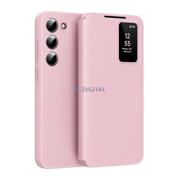 Carcasă Standing (active FLIP, deschidere laterală, Smart View Cover) ROSE COLOUR Samsung Galaxy S22 (SM-S901)