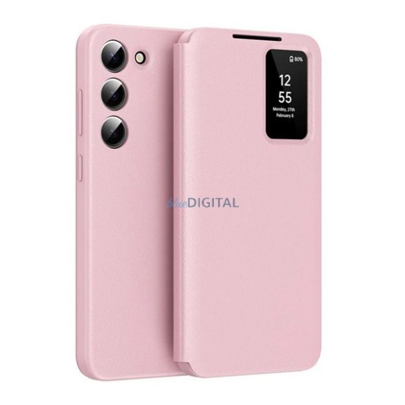 Carcasă Standing (active FLIP, deschidere laterală, Smart View Cover) ROSE COLOUR Samsung Galaxy S23 (SM-S911)