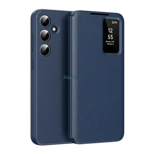 HUSĂ! - Carcasă Standing (active FLIP, deschidere laterală, Smart View Cover) Flush Blue Samsung Galaxy S25 Plus (SM-S936)