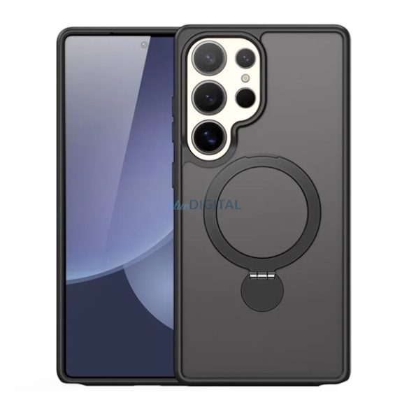 DUX DUCIS YIND silicon protector de telefon (rezistent la șocuri, protector de cameră, mat, MagSafe, anti-reflexie) BLACK Samsung Galaxy S25 Ultra (SM-S938)