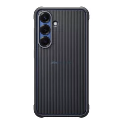   HUSĂ! - SAMSUNG plastic telefon protector (dublu strat, cauciucat) BLACK Samsung Galaxy S25 (SM-S931)