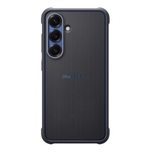 SAMSUNG plastic telefon protector (dublu strat, cauciucat) BLACK Samsung Galaxy S25 (SM-S931)