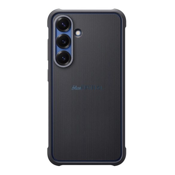 SAMSUNG plastic telefon protector (dublu strat, cauciucat) BLACK Samsung Galaxy S25 (SM-S931)