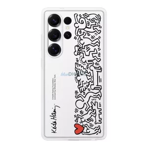 HUSĂ! - SAMSUNG plastic telefon protector (rezistent la șocuri, transparent detașabil + carte de buzunar spate) WHITE Samsung Galaxy S25 Ultra (SM-S938)