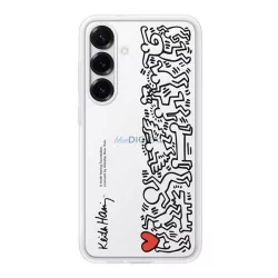   HUSĂ! - SAMSUNG plastic telefon protector (rezistent la șocuri, transparent detașabil + carte de buzunar spate) WHITE Samsung Galaxy S25 Plus (SM-S936)