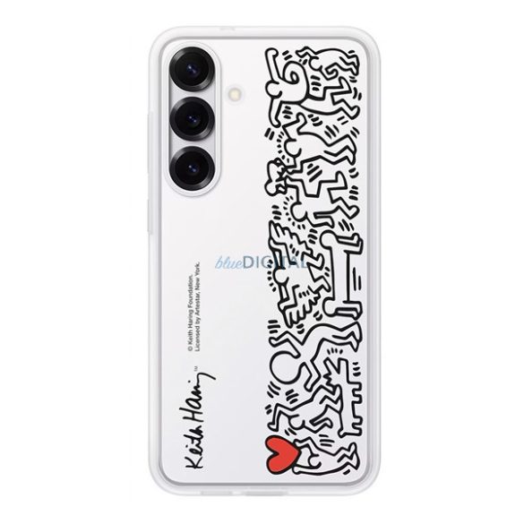 SAMSUNG plastic telefon protector (rezistent la șocuri, transparent detașabil + carte de buzunar spate) WHITE Samsung Galaxy S25 Plus (SM-S936)