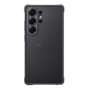 SAMSUNG plastic telefon protector (dublu strat, cauciucat) BLACK Samsung Galaxy S25 Ultra (SM-S938)