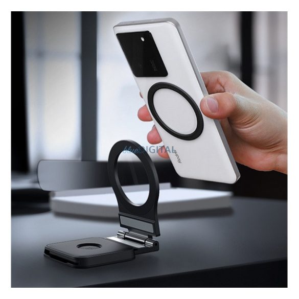 Suport NILLKIN SNAPFLEX ELITE (adeziv, birou, laptop, Magsafe) NEGRU