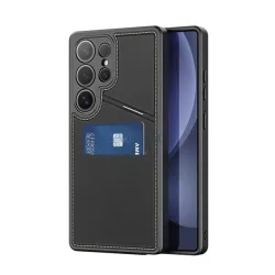   HUSĂ! - DUX DUCIS RAFI II MAG silicon telefon protector (titular de card, buzunar card, RFID, MagSafe) BLACK Samsung Galaxy S25 Ultra (SM-S938)