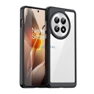 Silicon protector de telefon (rezistent la șocuri, spate transparent) BLACK OnePlus 13 5G