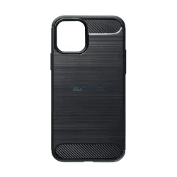   HUSĂ! - Silicon protector de telefon (rezistent la impact, bubble heel, periat, model de carbon) BLACK Motorola Moto G15 (XT2521), Moto G05 (XT2523)