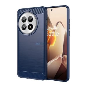 Silicon protector de telefon (rezistență la impact, călcâi pernă de aer, periat, model de carbon) CUTTING BLUE OnePlus 13 5G