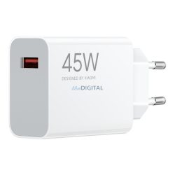   XIAOMI încărcător de rețea Priză USB (45W, încărcător rapid) ALB