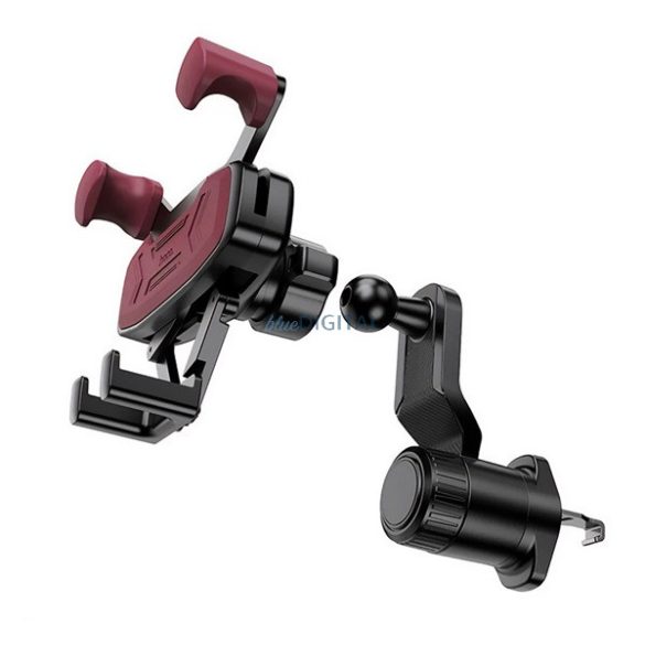 Suport auto HOCO H66 (pentru ventilație, gravitație) BLACK/PIRROS