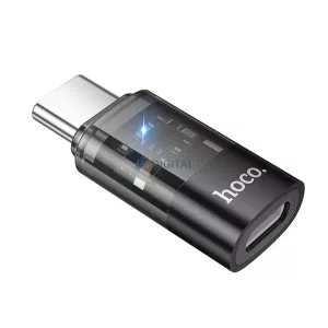 Adaptor HOCO UA36D (mufă Lightning - Type-C, transfer de date și încărcare, OTG) NEGRU