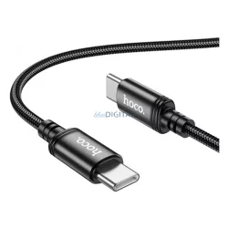   HOCO X89 cablu de date (Tip-C - Tip-C, 60W, încărcător rapid, 100cm, șiret) NEGRU