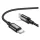 HOCO X89 cablu de date (Tip-C - Tip-C, 60W, încărcător rapid, 100cm, șiret) NEGRU