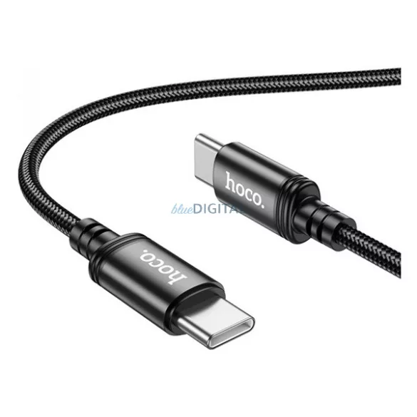 HOCO X89 cablu de date (Tip-C - Tip-C, 60W, încărcător rapid, 100cm, șiret) NEGRU