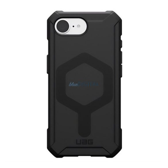 UAG ESSENTIAL silicon telefon protector (rezistență ridicată la impact, colț pernă de aer, MagSafe) BLACK Apple iPhone 16e
