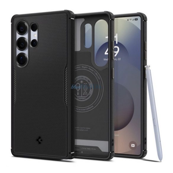 SPIGEN CORE ARMOR MAG silicon protector de telefon (rezistent la șocuri, protecția camerei, suprafață dură, MagSafe) BLACK Samsung Galaxy S25 Ultra (SM-S938)