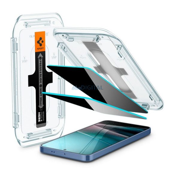 SPIGEN EZ FIT HD ecran protector de sticlă 2pcs (2.5D, 0.2mm, 9H + cadru) pentru Samsung Galaxy S24 Plus (SM-S926), Galaxy S25 Plus (SM-S936)