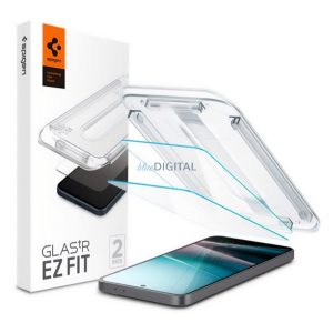 SPIGEN EZ FIT HD ecran protector de sticlă 2pcs (2.5D, caz-friendly, ultra-subțire, 0.2mm, 9H + cadru) pentru Samsung Galaxy A36 5G (SM-A366)