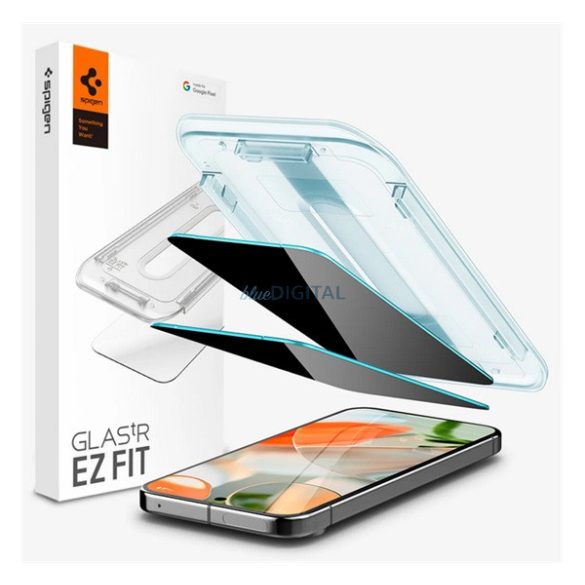 SPIGEN EZ FIT ecran protector de sticlă (2.5D, 0.2mm, 9H + cadru) pentru Google Pixel 9 Pro, Pixel 9