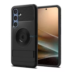   HUSĂ! - SPIGEN SLIM ARMOR MAG silicon telefon protector (spate din plastic, rezistent la șocuri, colț pernă de aer, MagSafe) Negru Samsung Galaxy S25 Plus (SM-S936)