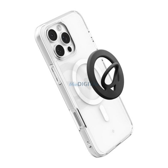 Inel de montare SPIGEN DUAL POP (silicon, magnetic, suport pentru telefon, suport, MagSafe) NEGRU