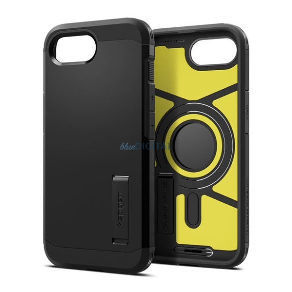 SPIGEN TOUGH ARMOR MAG plastic telefon protector (rezistent la șocuri, MagSafe) Negru Apple iPhone 16e