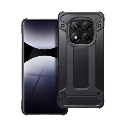   HUSĂ! - Defender Silicone Phone Protector (rezistent la șocuri, călcâi cu bule, efect metalic) Negru Xiaomi Redmi Note 14 Pro 4G
