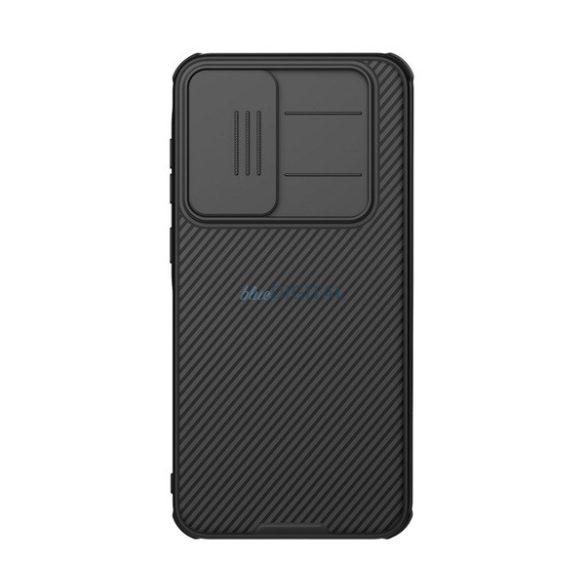 NILLKIN CAMSHIELD PRO MAGNETIC plastic protector de telefon (rezistent la șocuri, protecția camerei, magnetic, cu dungi) NEGRU Samsung Galaxy A36 5G (SM-A366)